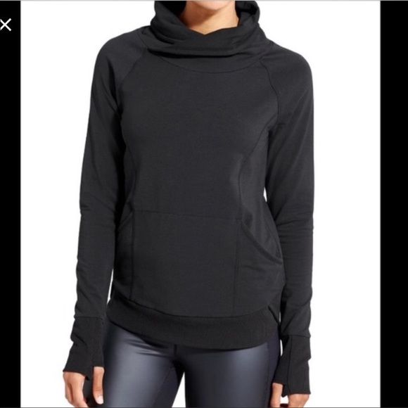ATHLETA‎ SWEATSHIRT TECHIE SWEAT TRACK YOGA MEDIUM (black) - Picture 1 of 6